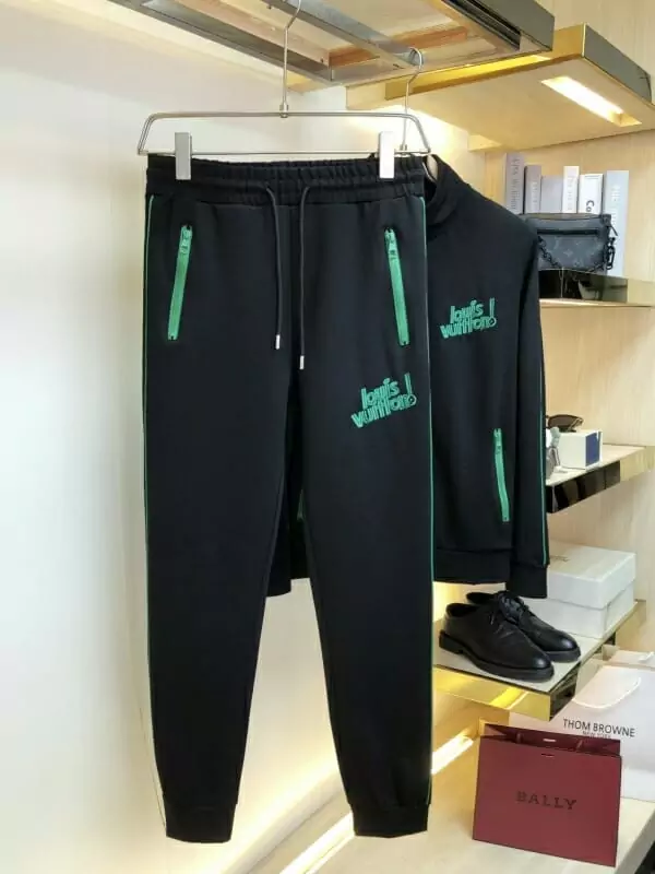 louis vuitton sweatshirt agenda haut de jogging logo graphique broderie noir s_101015a